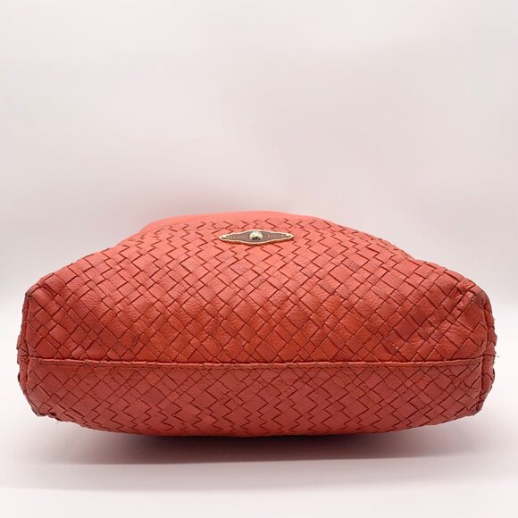 Elliot Lucca Red Pebbled Leather Cartagena Tote Bag - Picture 5 of 11